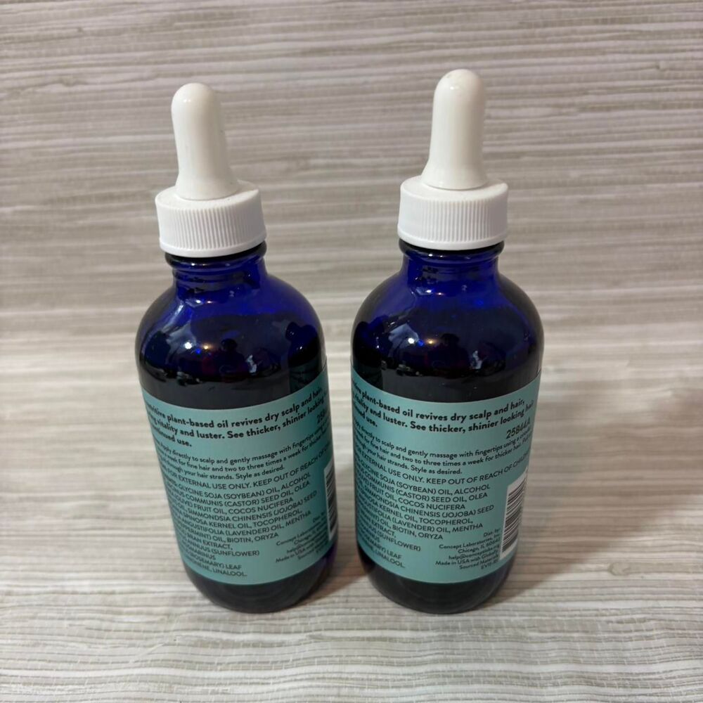 NEW EVENZA rosemary and mint hair oil set of 2 NWT - Picture 2 of 2